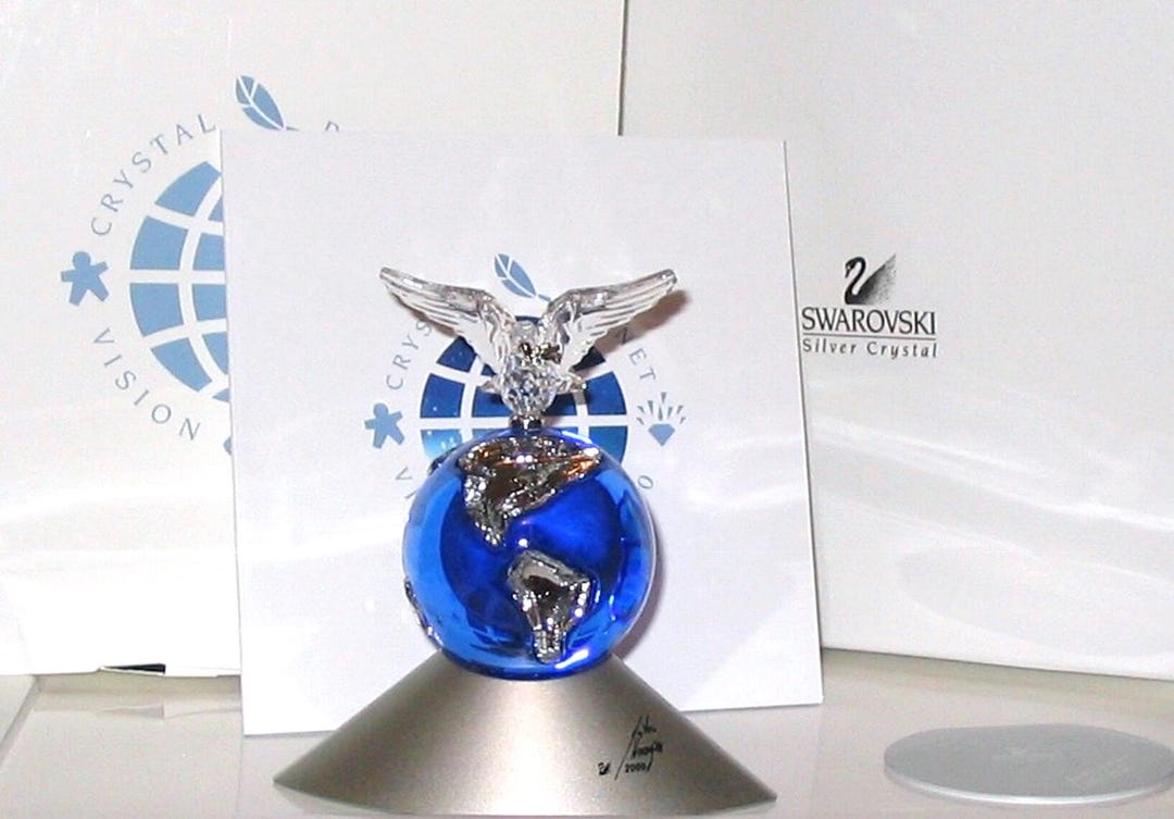 Swarovski 2000 Millennium Edition Crystal Planet New in Box With