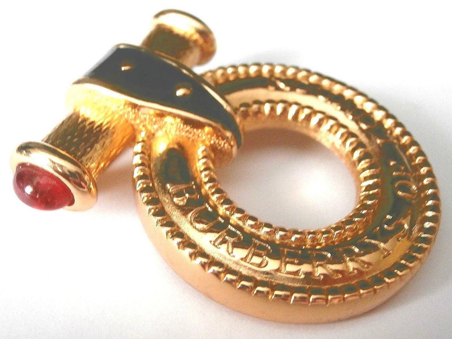 BURBERRY ブローチ Burberrys of London Signed Gold Plated Wreath Pin Brooch