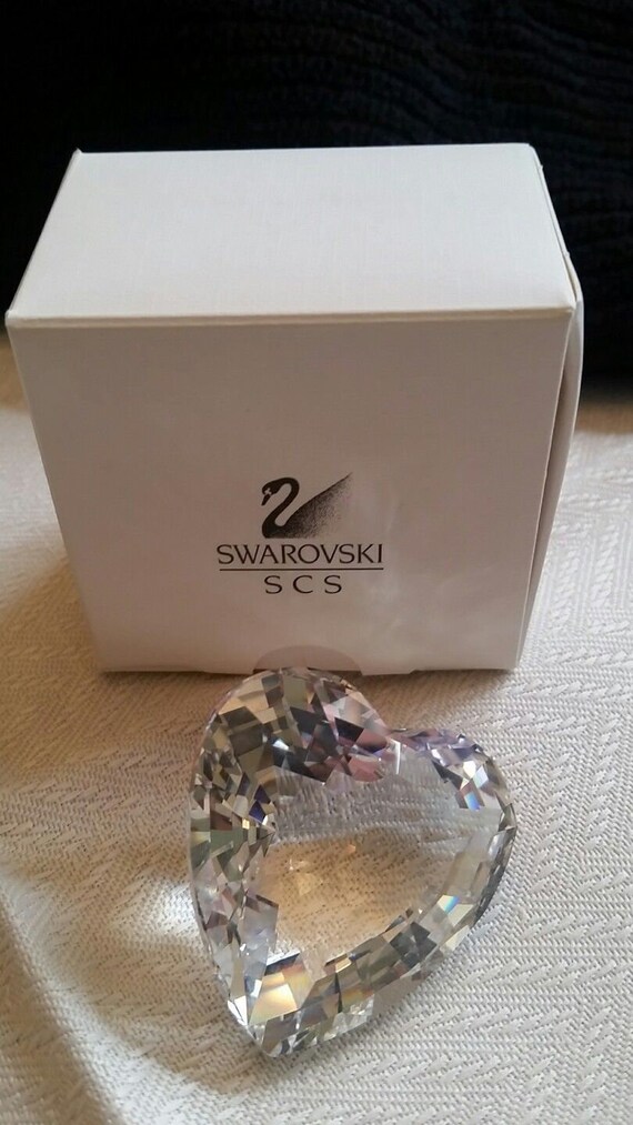 Swarovski 1996 Clear Renewal Crystal Heart in Box - Etsy