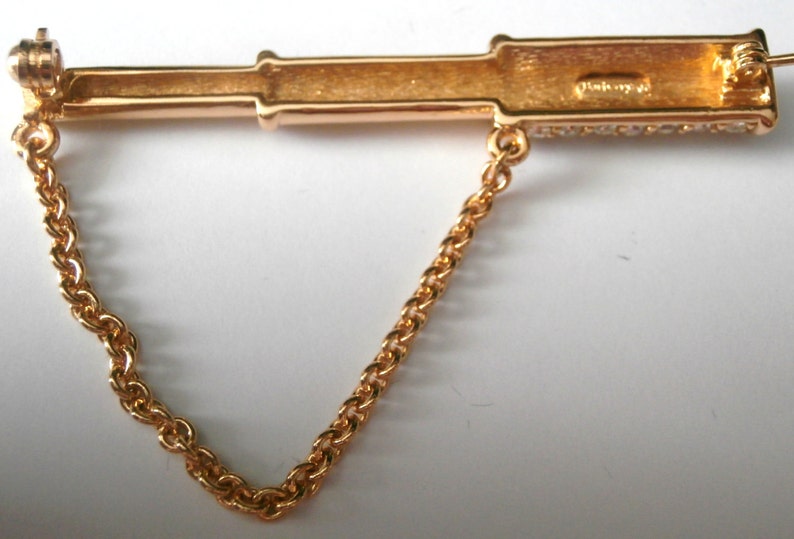 Burberrys of London Signed Gold Plated Telescope Pin Brooch Etsy UK