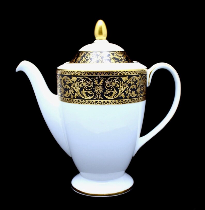 Minton Grandee Coffee Pot With Lid Bone China Made in England Etsy UK