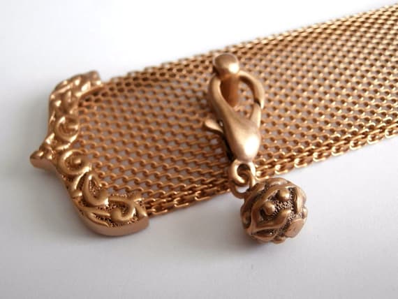 Christian Dior Signed Funky Gold Plated "Belt" Br… - image 2