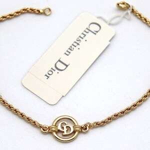 Christian Dior Symbol Bracelet Gold Plated CD Monogram Etsy Ireland