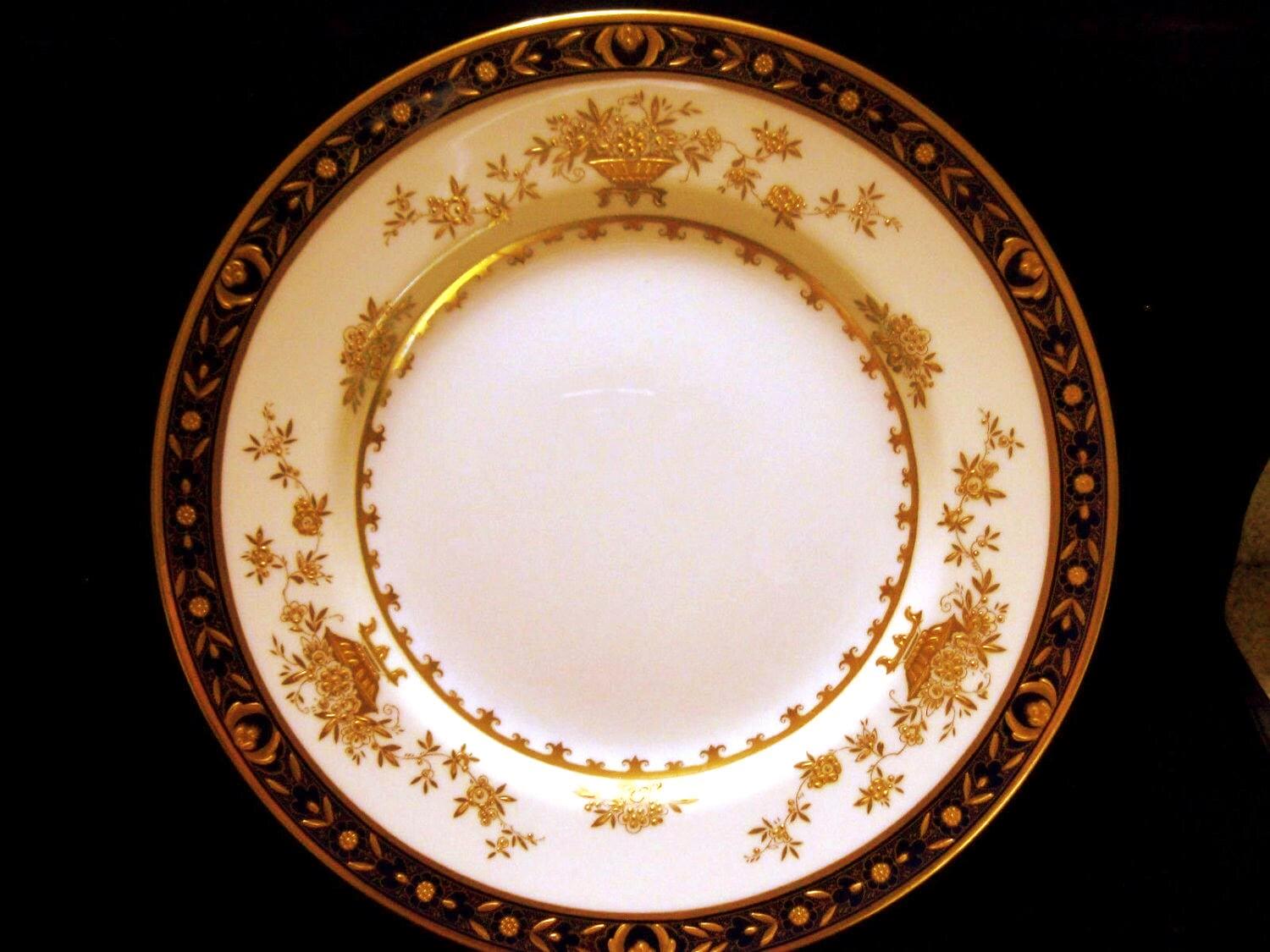 Minton Dynasty Cobalt Blue H-3775; Luncheon Plate, Bone China