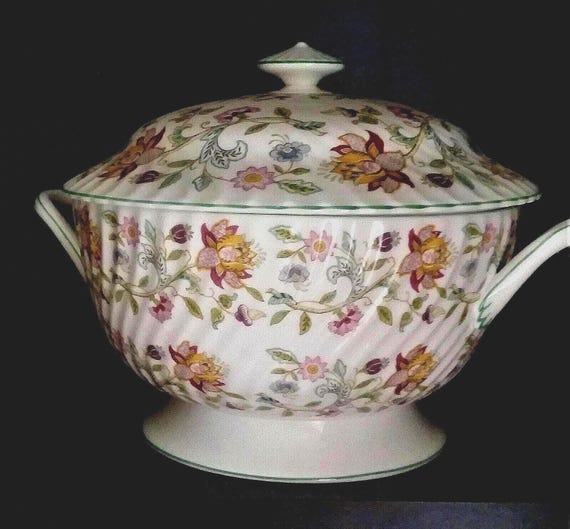 Minton Haddon Hall Large Round Soup Tureen 10 1/2