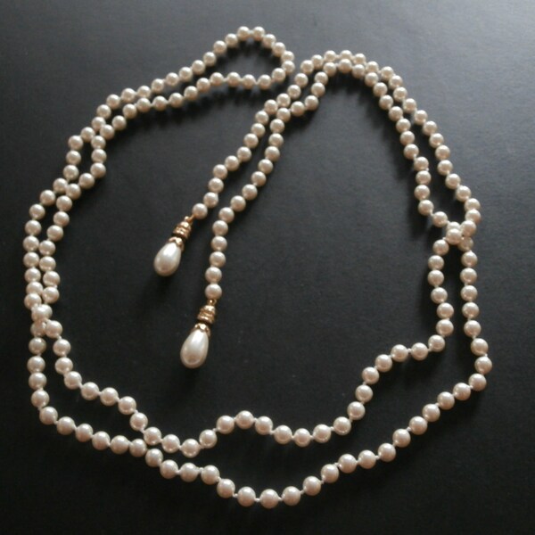 Christian Dior Pearl Necklace Etsy