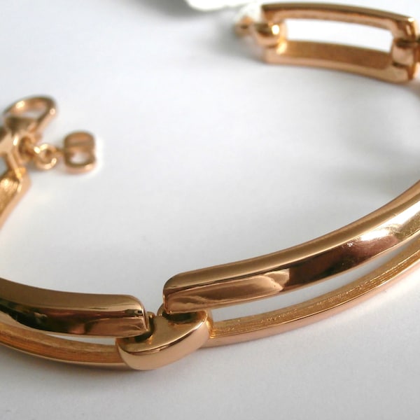Christian Dior Bracelet Signed 7 1/4" long Gold Plated