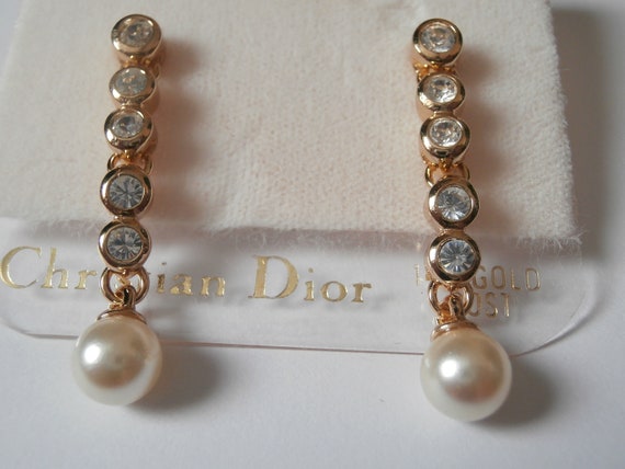 Buy Christian Dior Christian Dior vintage ball rhinestone accessories  earrings gold 72325 from Japan  Buy authentic Plus exclusive items from  Japan  ZenPlus