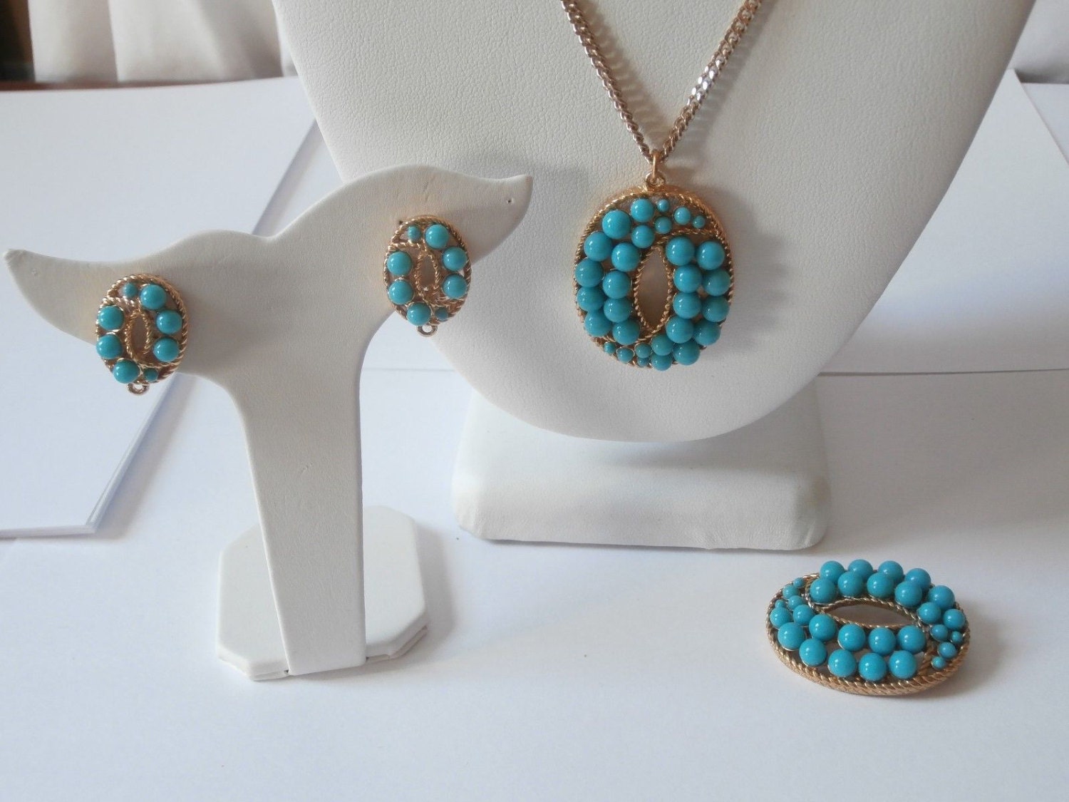 Rachel Zoe Signed Turquoise Necklace 