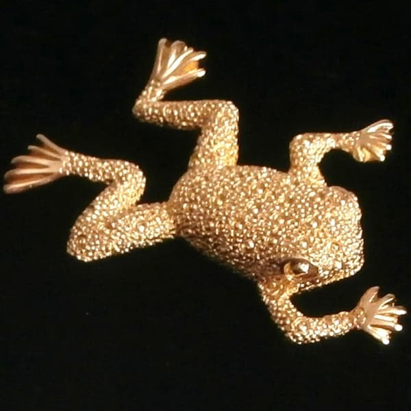 Frog Brooch Etsy