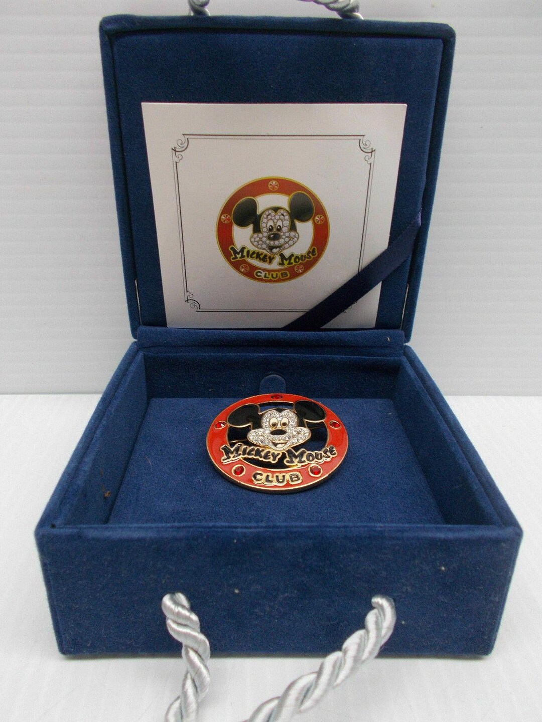 スワロフスキー ディズニー サイン入り ミッキーマウス ピンブローチ