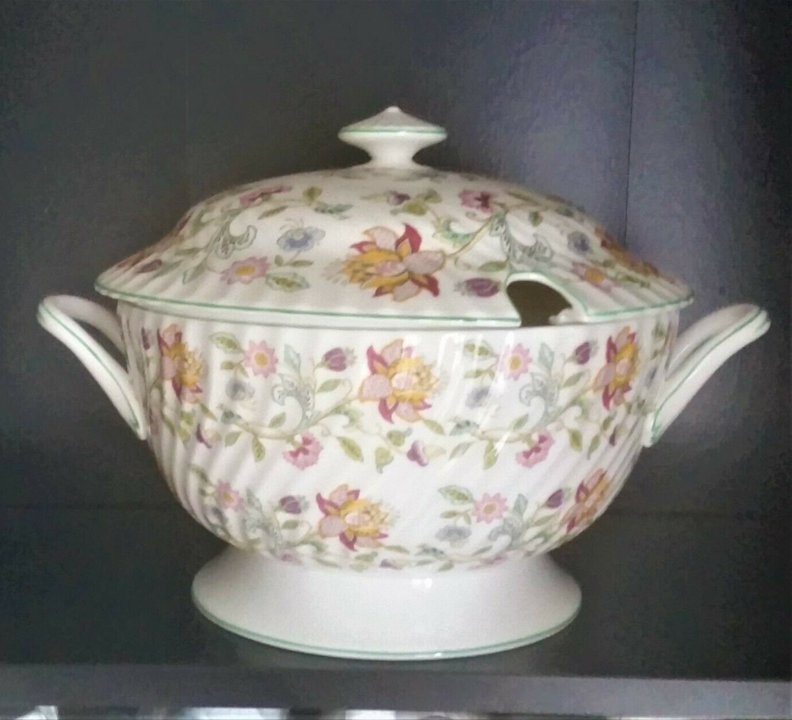 Minton Haddon Hall Large Round Soup Tureen English Bone China Etsy