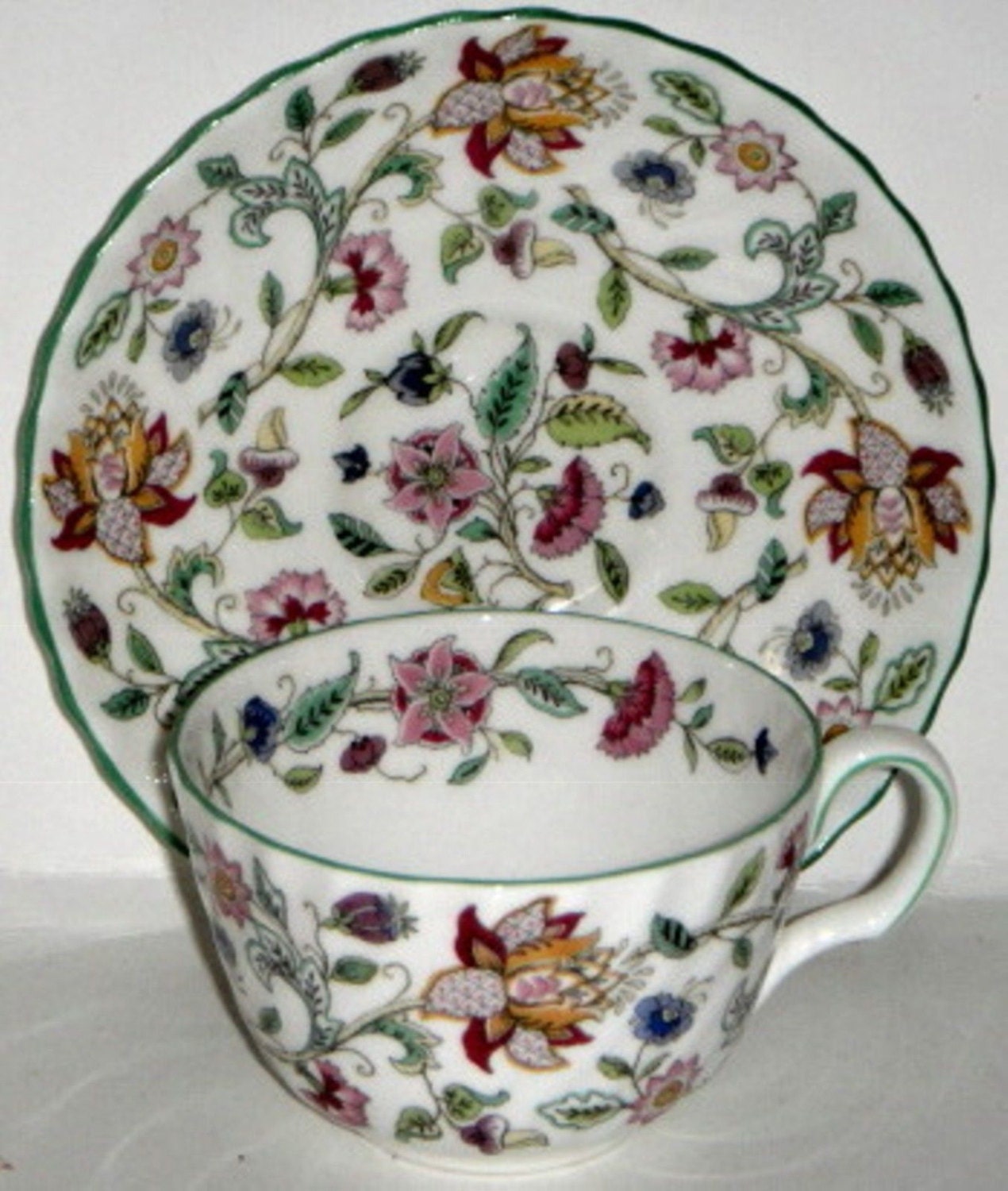 Minton Haddon Hall Cup & Saucer English Bone China - Etsy