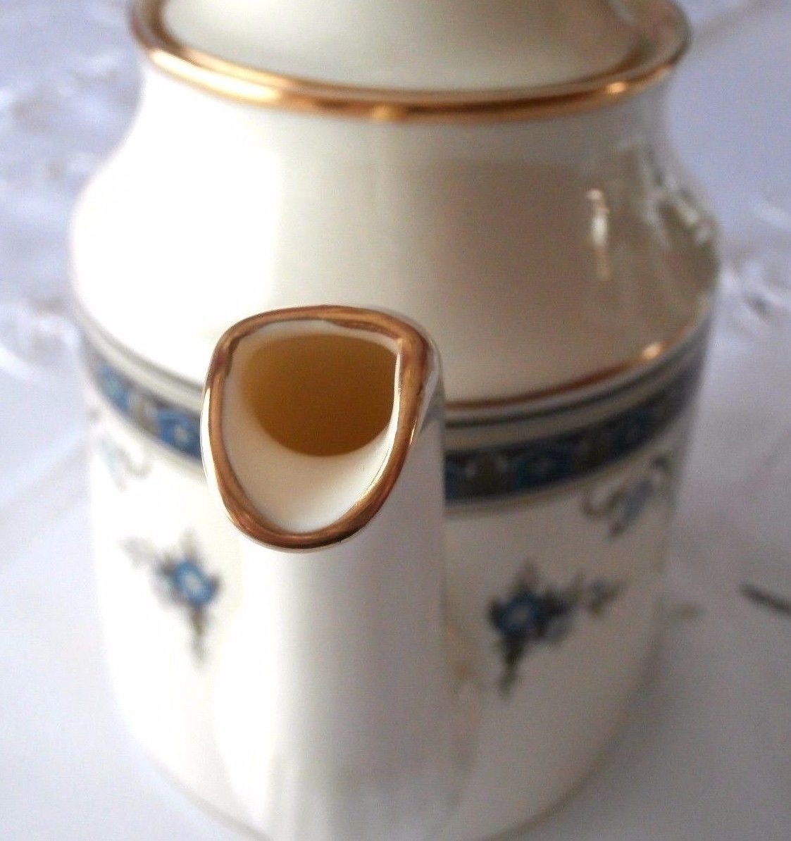 Minton Grasmere Blue Large Tea Pot Bone China Made in England Etsy UK