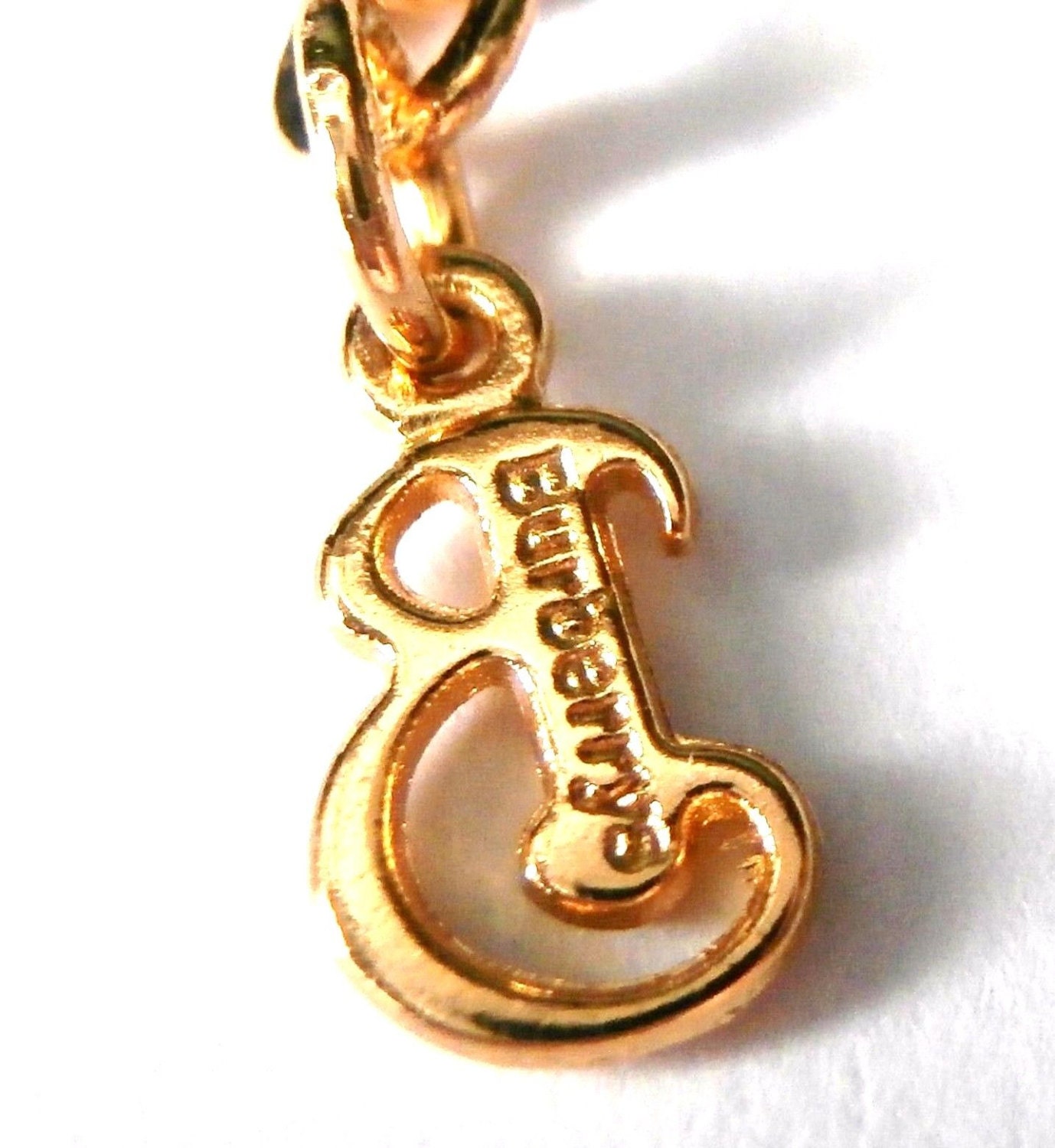 ヴィンテージ Burberrys ネックレス イギリス ゴールド エナメル Burberrys of London Signed Gold Plated Necklace With