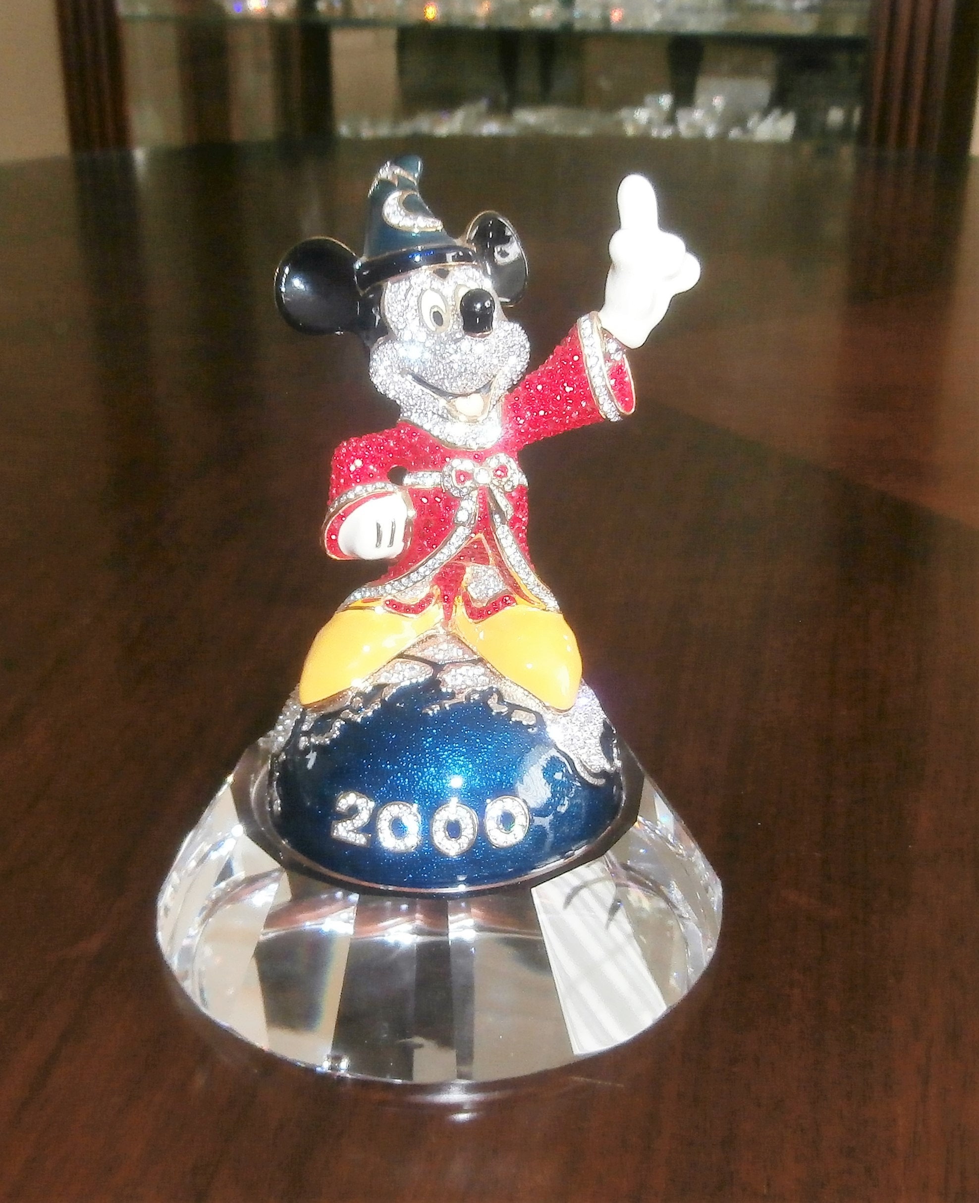 スワロフスキーDisney Arribas Jeweled ミッキー限定2千個 Swarovski Disney Arribas Jeweled Crystal 2000 Fantasia Sorcerer