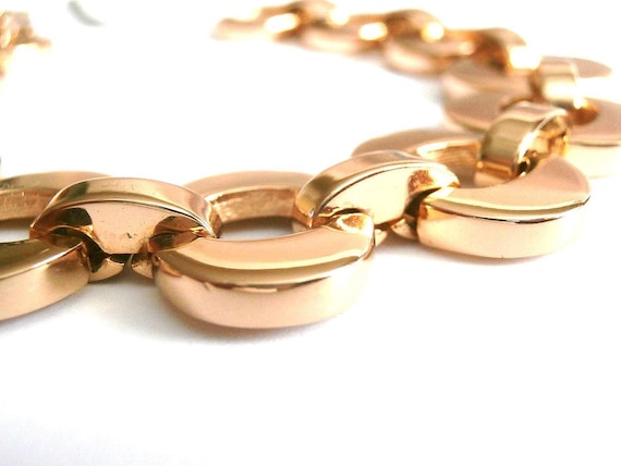 Christian Dior Bracelet Signed -gold Plated 7 5/8