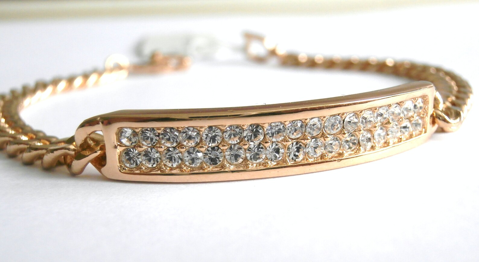 Christian Dior Signed Bracelet Gold Plated Set With Crystals Etsy