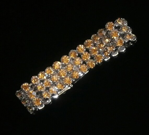 Christian Dior Signed Bracelet with Citrine Austr… - image 4
