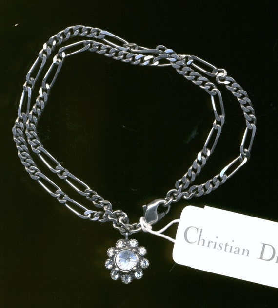 Christian Dior Antique Finish Chain Bracelet with… - image 2