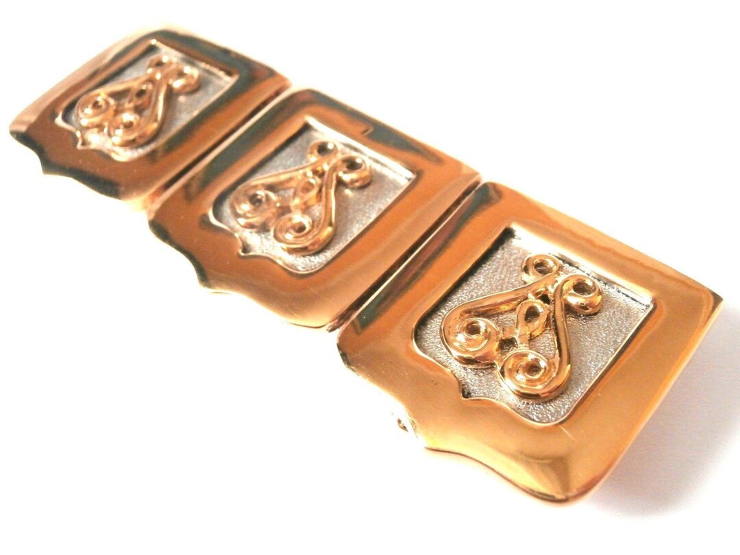 ANCIENNE BROCHE EN plaqué or "Murat" antique costume jewley plated gold