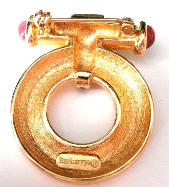 BURBERRY ブローチ Burberrys of London Signed Gold Plated Wreath Pin Brooch