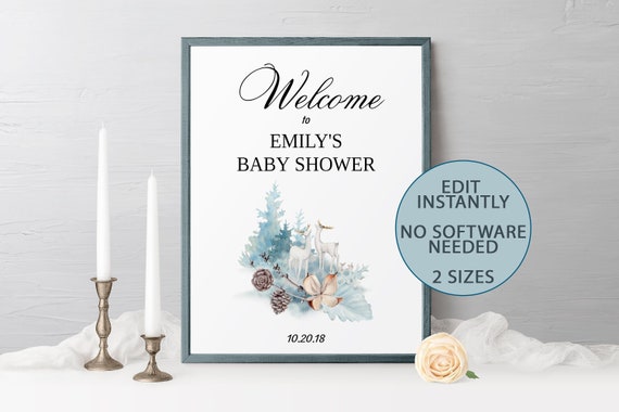 Natural Baby Shower Decor For Woodland Baby Shower Forest Baby