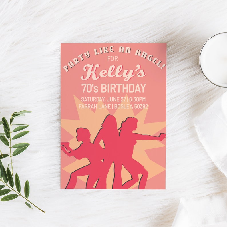 Printable 70s Party Theme Invitation Template Disco Party | Etsy