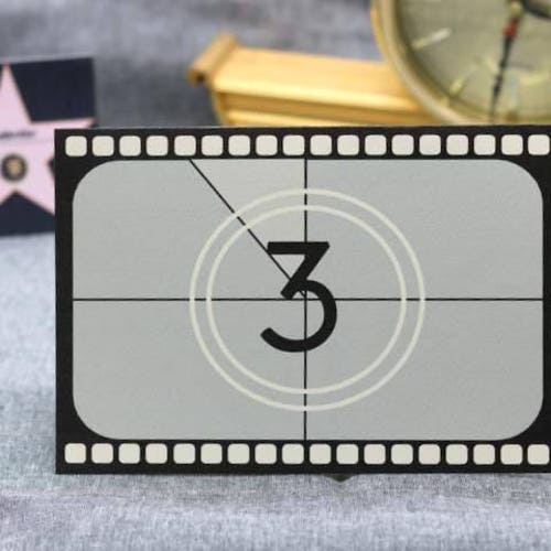Old Hollywood Party Table Numbers Movie Wedding Table Numbers - Etsy