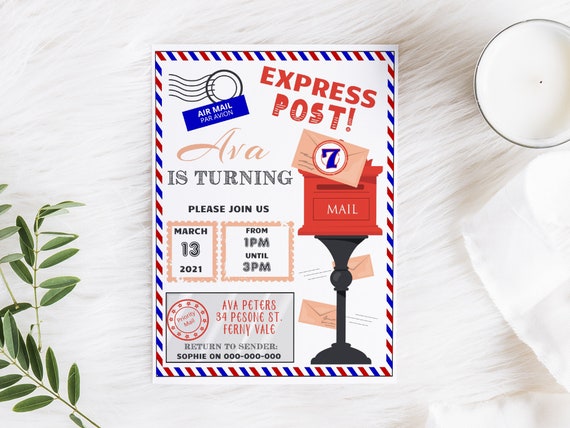 Mail Invite Background Office Party Invitation Mail