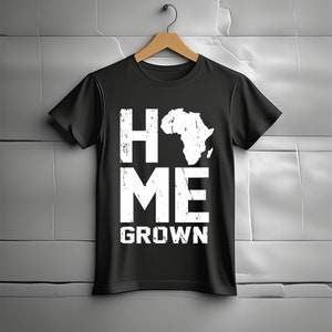 Home Grown - Africa Silhouette Distressed Print T-Shirt