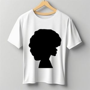 Afro Silhouette Profile T-Shirt