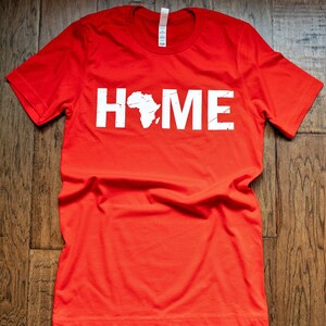 HOME Africa T-shirt: Unisex Cotton Graphic Tee