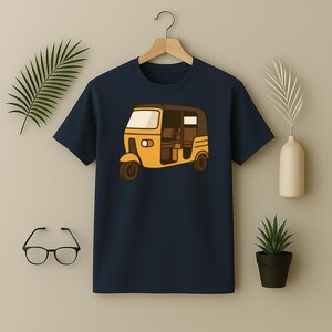 Candymix T-Shirt Uomo Tuk Tuk Auto Rickshaw - Maglietta In Cotone 100% Con Stampa Originale, Vestibilità Standard, Regalo Idea