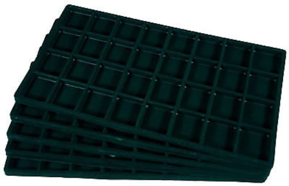 3 32 Compartment Black Tray Insert Drawer Organizer Storage Etsy