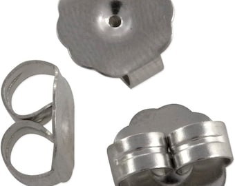 Extra-large Surgical Steel Earring Backs (Package of 10)