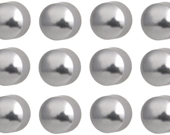 Caflon Ear Piercing Ball Earrings Studs 4mm White Surgical Steel 12 Pair