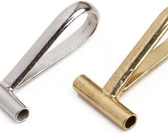 Pin to Pendant Converters | Gold and Silver Horizontal | 2 Pack