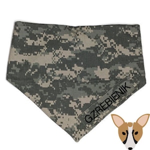 Army inspired pet bandana (Universal Camouflage Pattern)