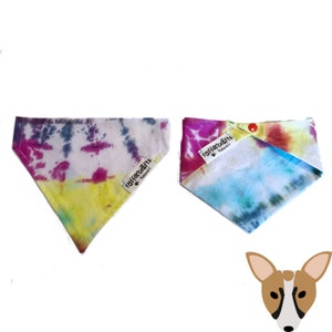 Tie Dye Bandana for dogs, cats, pets, pet neckwear, pet clothes, dog clothes