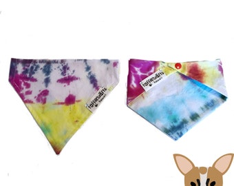 Tie Dye Bandana for dogs, cats, pets, pet neckwear, pet clothes, dog clothes