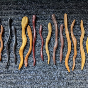 Hair Sticks (Native and Exotic Woods, and Bone) for ALL long hair types