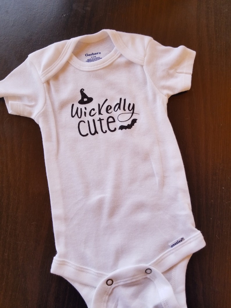 wickedly cute HalloweenFall infant bodysuittoddler shirt