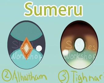 ShiNes Workshop ※ Anime style eye: Genshin Impact - All Characters - Sumeru (Doll Acrylic Eye) Nahida Wanderer Alhaitham Kaveh Nilou Cyno