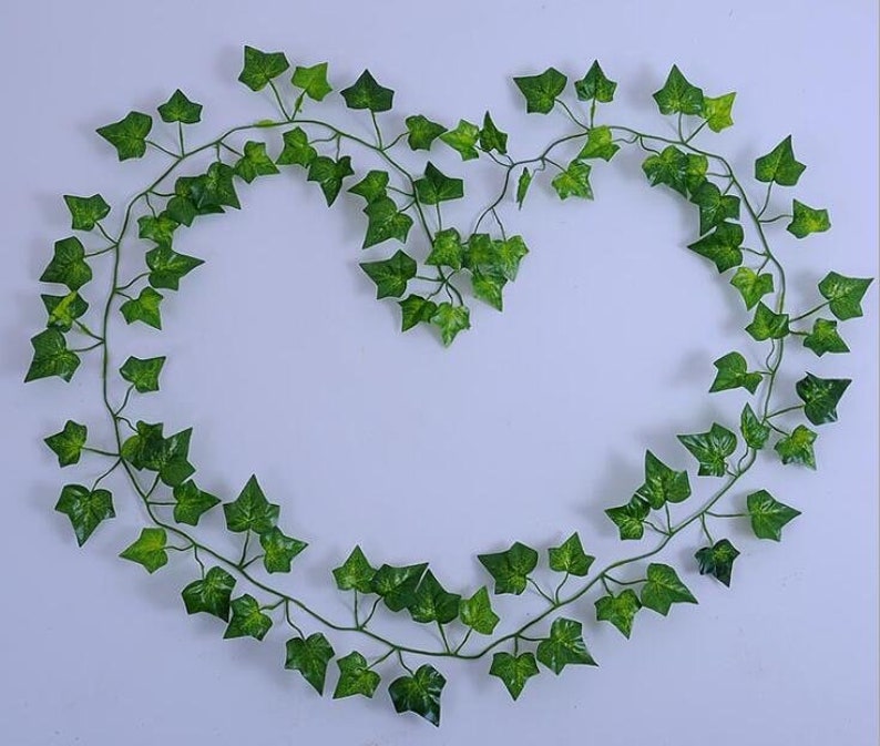 Fake Ivy Leaves Set of 12 Artificial Greenery Vines for Room Etsy