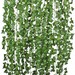 Fake Ivy Leaves, Set of 12 Artificial Greenery vines for room decor leaves room decor fake leaves ivy garland faux vines decor wedding decor