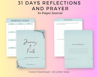 Spirituelle Andacht Notizbuch | Weg des Glaubens | Bibelverse & geführte Betrachtungen | Tägliche Schrift Reflection Gebete | Glauben Journal