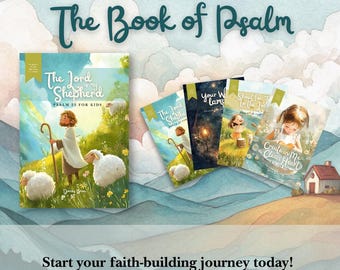 Das Buch des Psalms für Kinder / Andachtsbücher für Kinder / Glaubensbildungsbücher für Kinder / Interaktive Andacht für Kinder / Psalmserie für Kinder