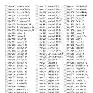 365 Day Bible Reading Plan | Printable Scripture Reading Guide | Read ...