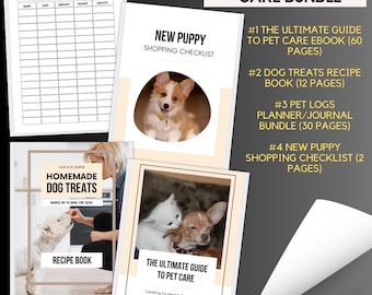 Tierpflege Niche Bundle | Ebook, Planer, Checkliste (PLR, Canva)